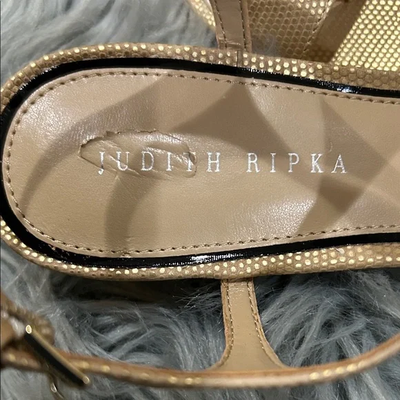 Judith Ripka Metallic Gold Sandals - Picture 11 of 11